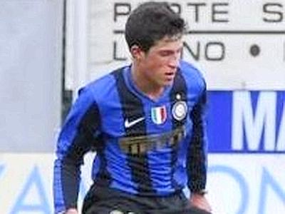 Giacomo Stabile of FC Internazionale celebrates after scoring a